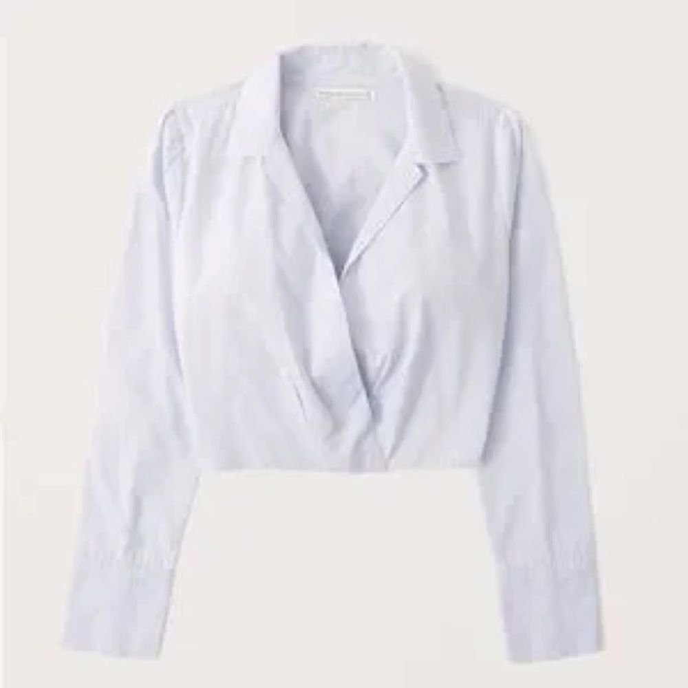 Abercrombie & Fitch white crop top